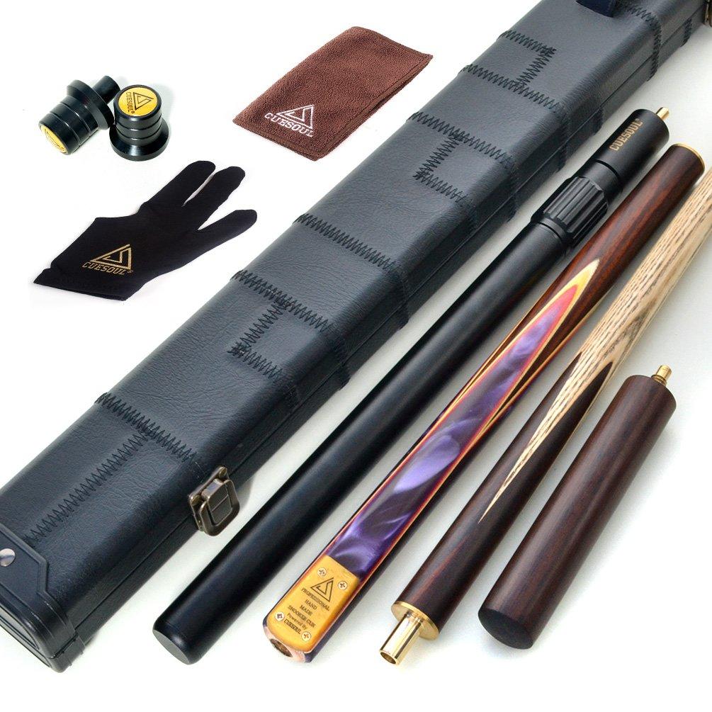 CUESOUL Hand Splice Joint Snooker Cue 2 Extension Cue 1 Leatherette Cue Case 57 3/4 + + (CSSC-D419)
CUESOUL Hand Splice Joint Snooker Cue 2 Extension Cue 1 Leatherette Cue Case 57 3/4 + + (CSSC-D419)