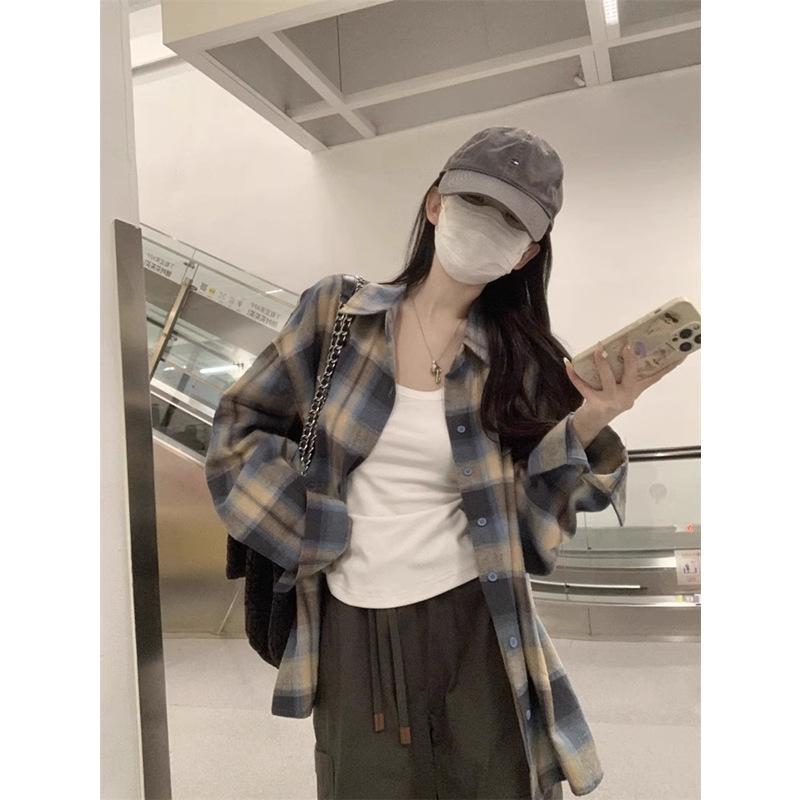 Korean Style Plaid Turn-Down Collar Long Sleeve Women s Shirt - Spring/Summer Casual Loose Mid-Length Sun Protection Top 3XL
Korean Style Plaid Turn-Down Collar Long Sleeve Women s Shirt - Spring/Summer Casual Loose Mid-Length Sun Protection Top 3XL