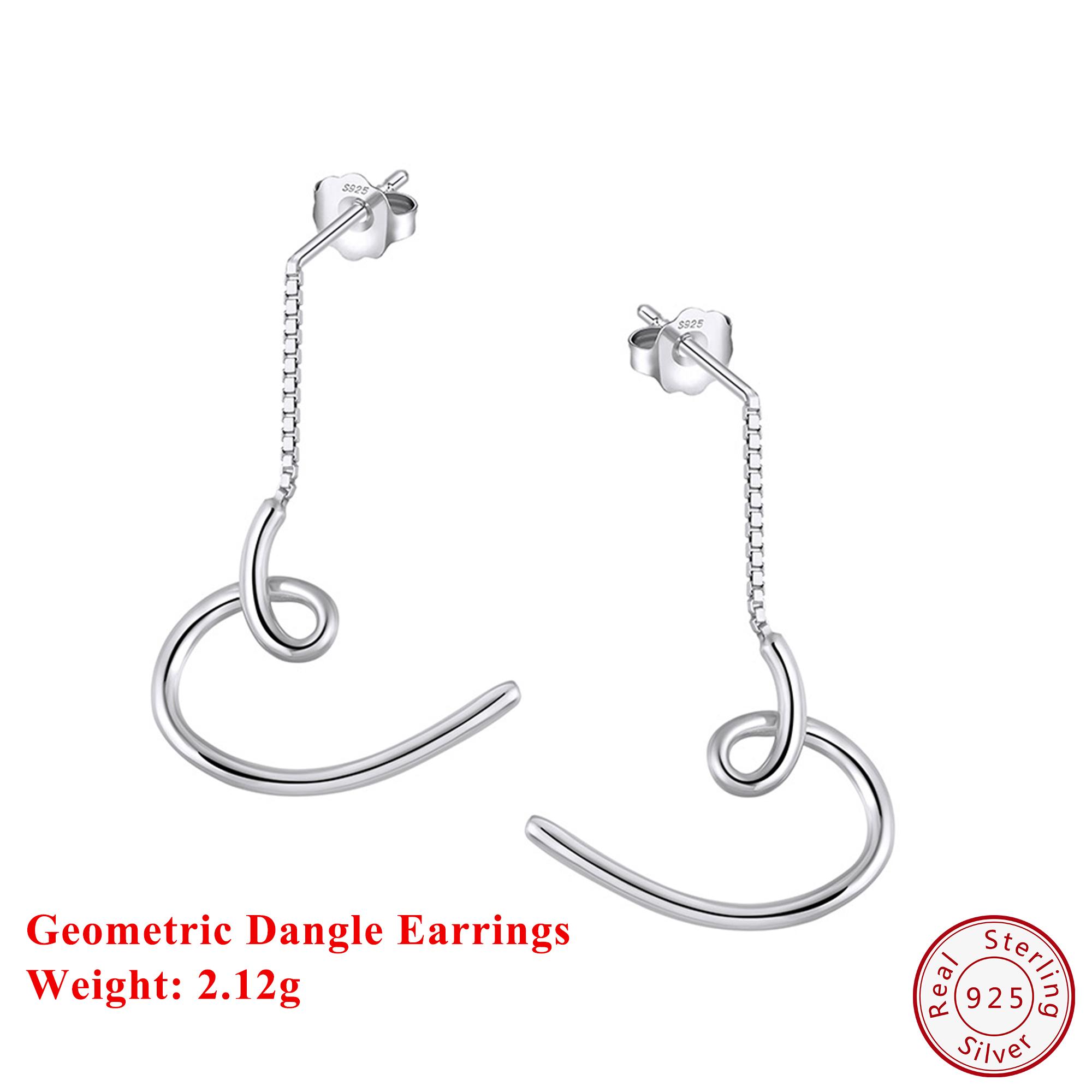 Effie Queen 100% 925 Sterling Silver 14k Gold Twist Style Dangle Earrings Geometric Drop Earrings Fine Jewelry for Women APE148 срібний
Effie Queen 100% 925 Sterling Silver 14k Gold Twist Style Dangle Earrings Geometric Drop Earrings Fine Jewelry for Women APE148 срібний