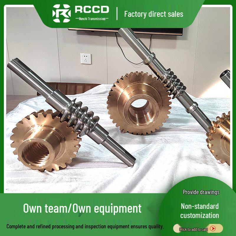 Carburized Custom Tin Bronze Double Lead Worm Gear and Rack Cast Iron Material
Carburized Custom Tin Bronze Double Lead Worm Gear and Rack Cast Iron Material