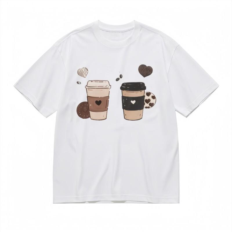 Women s Comfortable Classic T-Shirt Brown and White Mug Design with Bean Pattern 3XL
Women s Comfortable Classic T-Shirt Brown and White Mug Design with Bean Pattern 3XL