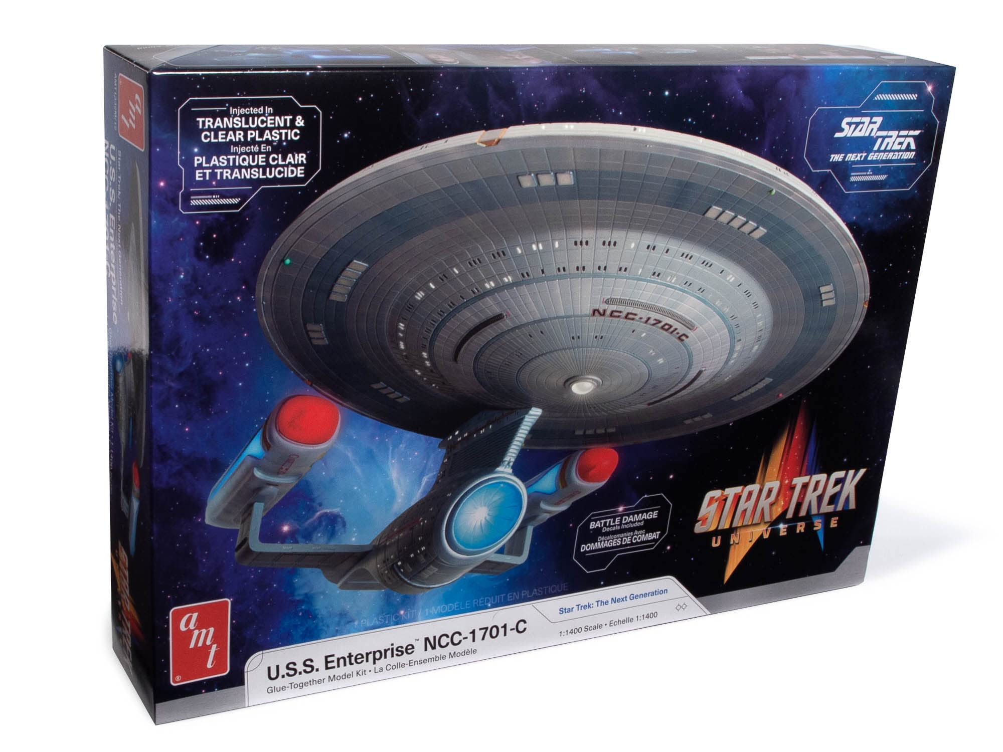 AMT Star Trek Enterprise scale plastic model AMT1332 molding color U.S.S. NCC-1701-C 1/1400
AMT Star Trek Enterprise scale plastic model AMT1332 molding color U.S.S. NCC-1701-C 1/1400