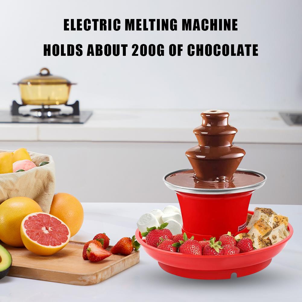3 Layer Electric Chocolate Fondue Fountain DIY Handmade Automatic Chocolate Melting Tower with Fruits/Nuts/Treats Serving Tray US
3 Layer Electric Chocolate Fondue Fountain DIY Handmade Automatic Chocolate Melting Tower with Fruits/Nuts/Treats Serving Tray US