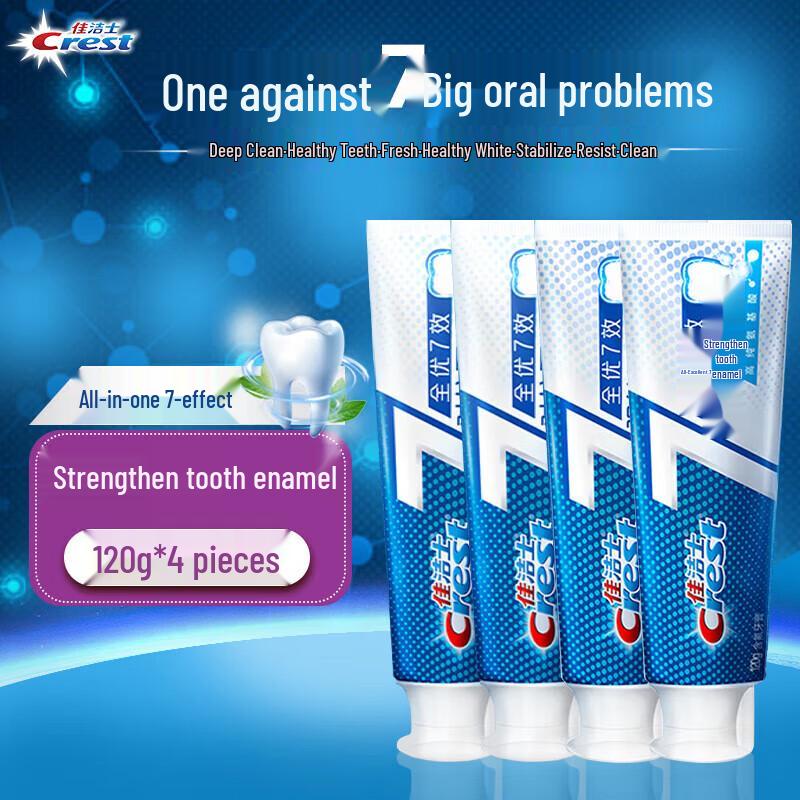Crest Complete 7-in-1 Anti-Cavity & Plaque Toothpaste
Crest Complete 7-in-1 Anti-Cavity & Plaque Toothpaste