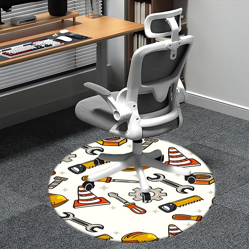 Construction Tools Office Carpet Chair Mats, Home Decor, Office Carpet, Traffic Cone & Hard Hat Patterned Rug for Sofa, Bedroom, Living Room, Gift Id 80cm by 80cm
Construction Tools Office Carpet Chair Mats, Home Decor, Office Carpet, Traffic Cone & Hard Hat Patterned Rug for Sofa, Bedroom, Living Room, Gift Id 80cm by 80cm