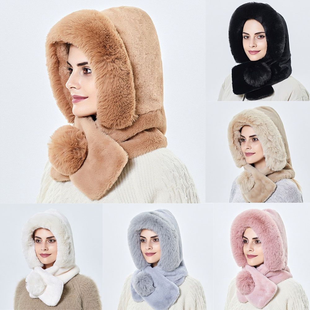 Outdoor Ski Adult s Hood Caps Double Warm Hat Scarf Thicken Warm Cap Beanie Hat Winter Mink Fur Hat
Outdoor Ski Adult s Hood Caps Double Warm Hat Scarf Thicken Warm Cap Beanie Hat Winter Mink Fur Hat