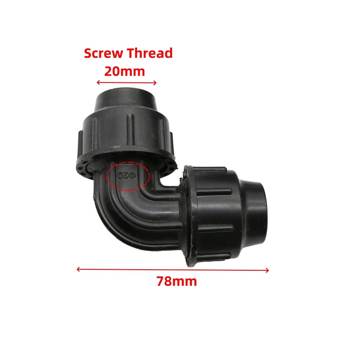 DN20 DN25mm PE Pipe Quick Elbow Connector Plastic 1/2 3/4 Pipe 90 Degrees Fast Locked Joint Garden Water Coupling Fittings 1Pc
DN20 DN25mm PE Pipe Quick Elbow Connector Plastic 1/2 3/4 Pipe 90 Degrees Fast Locked Joint Garden Water Coupling Fittings 1Pc