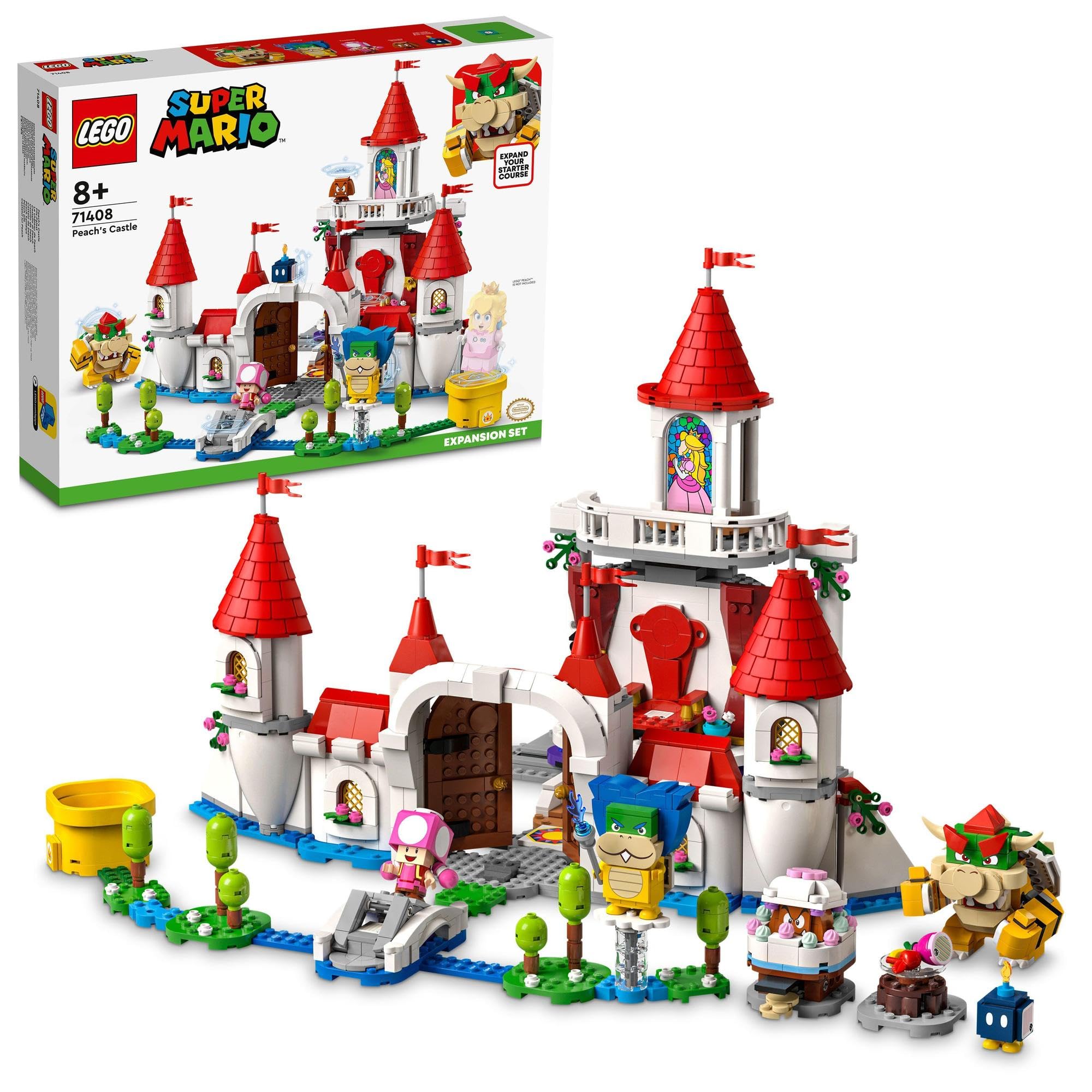 LEGO Super Mario Peach Castle Challenge Birthday Gift 71408 Toy Blocks Present Video Game Castle Boys and Girls Ages 8 and Up
LEGO Super Mario Peach Castle Challenge Birthday Gift 71408 Toy Blocks Present Video Game Castle Boys and Girls Ages 8 and Up
