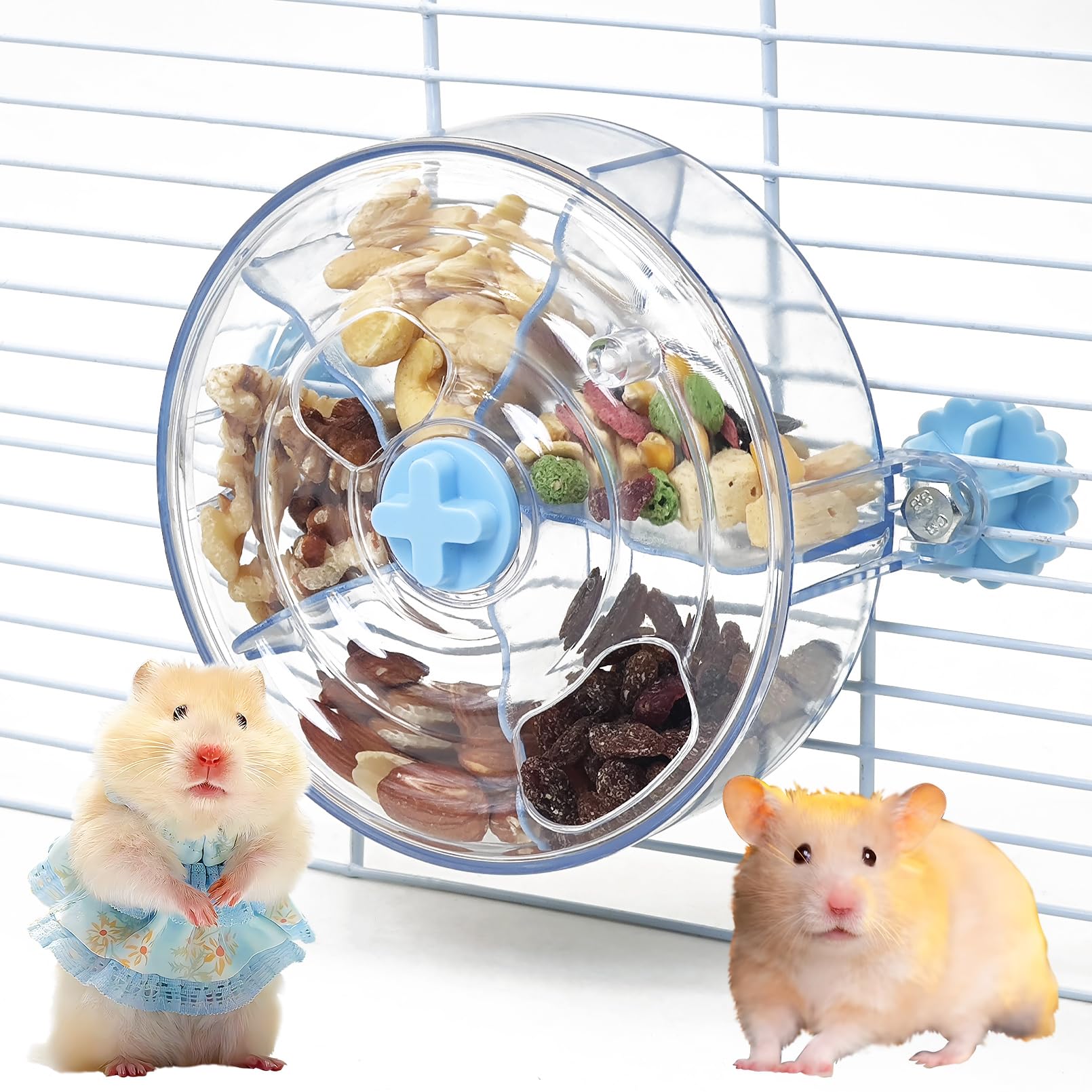 VCEPJH Rat Foraging Toy Interactive Slow Feeder with Transparent Rotating Treat Dispenser Wheel for Enrichment Activities Pet Rat Cage Accessories синий
VCEPJH Rat Foraging Toy Interactive Slow Feeder with Transparent Rotating Treat Dispenser Wheel for Enrichment Activities Pet Rat Cage Accessories синий