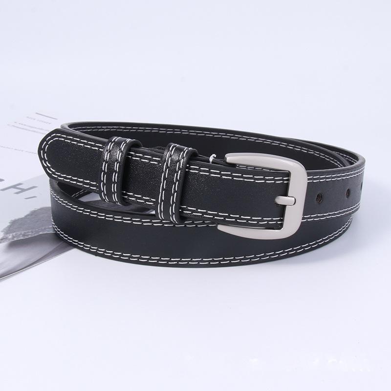 Женский винтажный джинсовый ремень Минималистичный черный Универсальный Модный корейский аксессуар чёрный
Женский винтажный джинсовый ремень Минималистичный черный Универсальный Модный корейский аксессуар чёрный