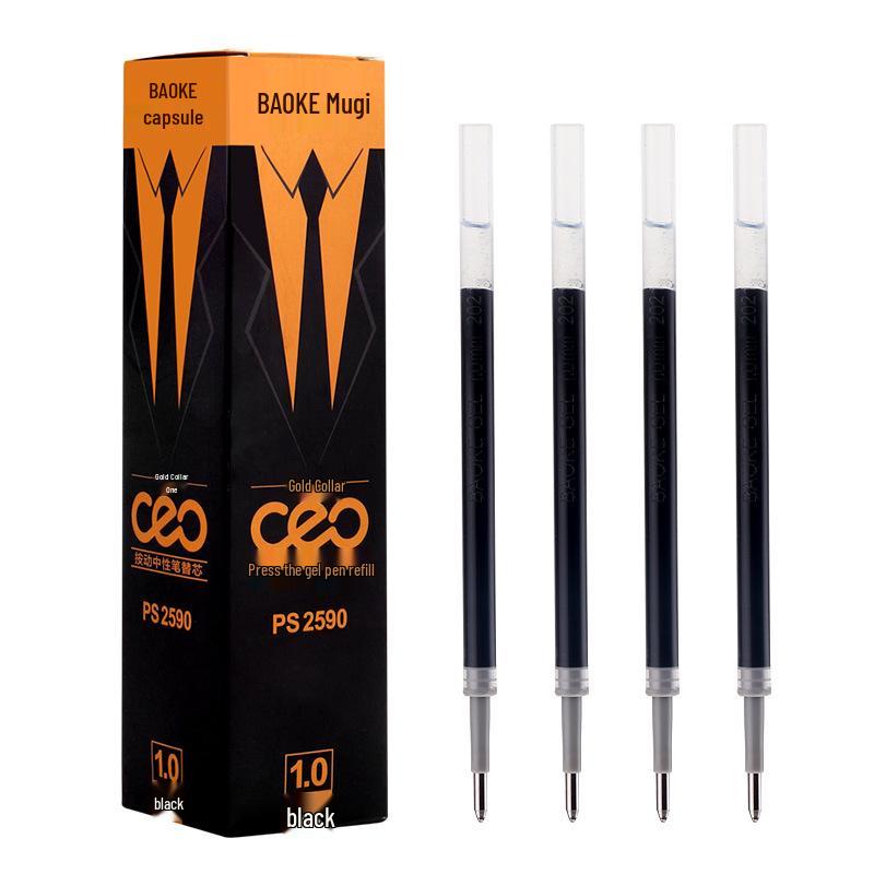 Baoke C35 Gel Pen: 1mm Black & Red Click Pen for Signature & Calligraphy 1.0mm
Baoke C35 Gel Pen: 1mm Black & Red Click Pen for Signature & Calligraphy 1.0mm