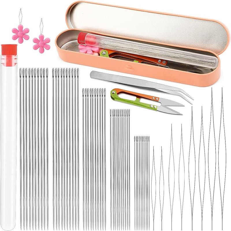 BUDDUR Beading Needles Kit With Needle Threader And Storage Box For Bracelet Necklace Jewelry Making DIY Handmade Craft Tools
BUDDUR Beading Needles Kit With Needle Threader And Storage Box For Bracelet Necklace Jewelry Making DIY Handmade Craft Tools