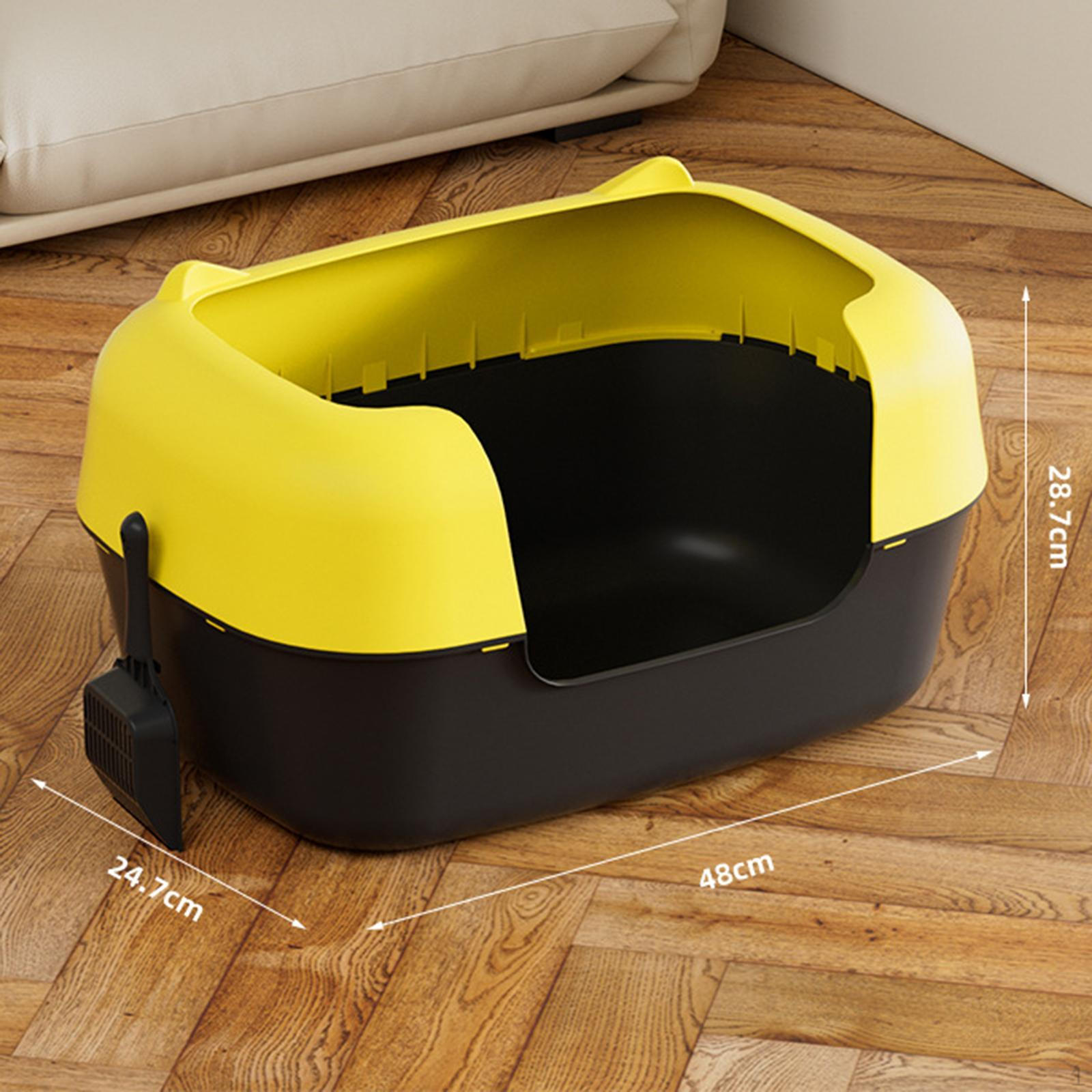 Портативний знімний унітаз із високими боками проти розбризкування для прибирання котячого лотка для приміщень yellow and black
Портативний знімний унітаз із високими боками проти розбризкування для прибирання котячого лотка для приміщень yellow and black