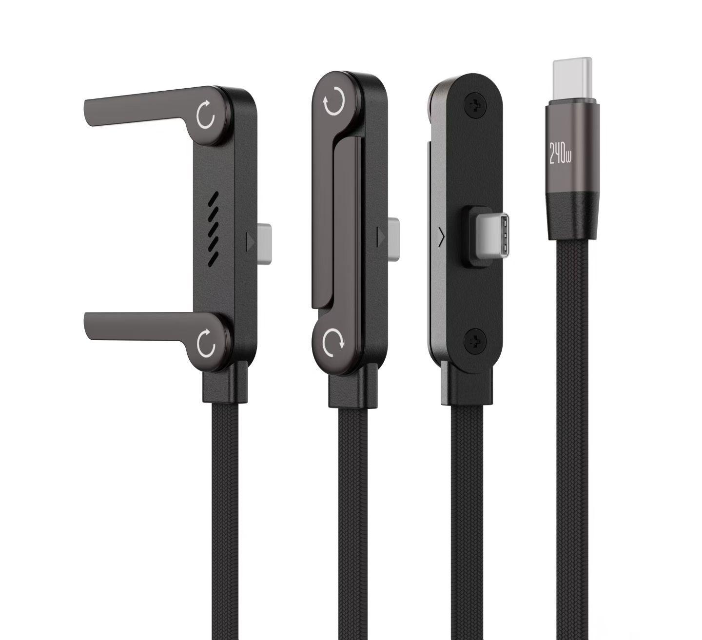 240W Gaming Phone Holder and Elbow Cable for Apple, Huawei TPC - 2-in-1 Fast Charging & Data Transfer. Bare Packaging
240W Gaming Phone Holder and Elbow Cable for Apple, Huawei TPC - 2-in-1 Fast Charging & Data Transfer. Bare Packaging