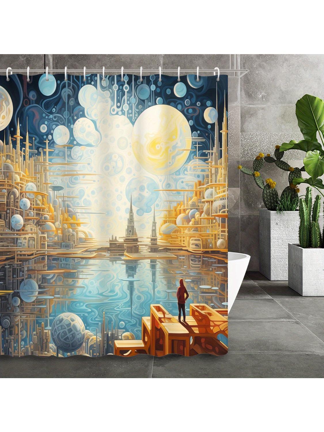 Oil Painting Style Green Polka Dot Cute Beauty Shower Curtain With 12 Hooks - Eye-Closed Fresh Design For Bathroom Decor W60H190(CM)-1 Pcs
Oil Painting Style Green Polka Dot Cute Beauty Shower Curtain With 12 Hooks - Eye-Closed Fresh Design For Bathroom Decor W60H190(CM)-1 Pcs