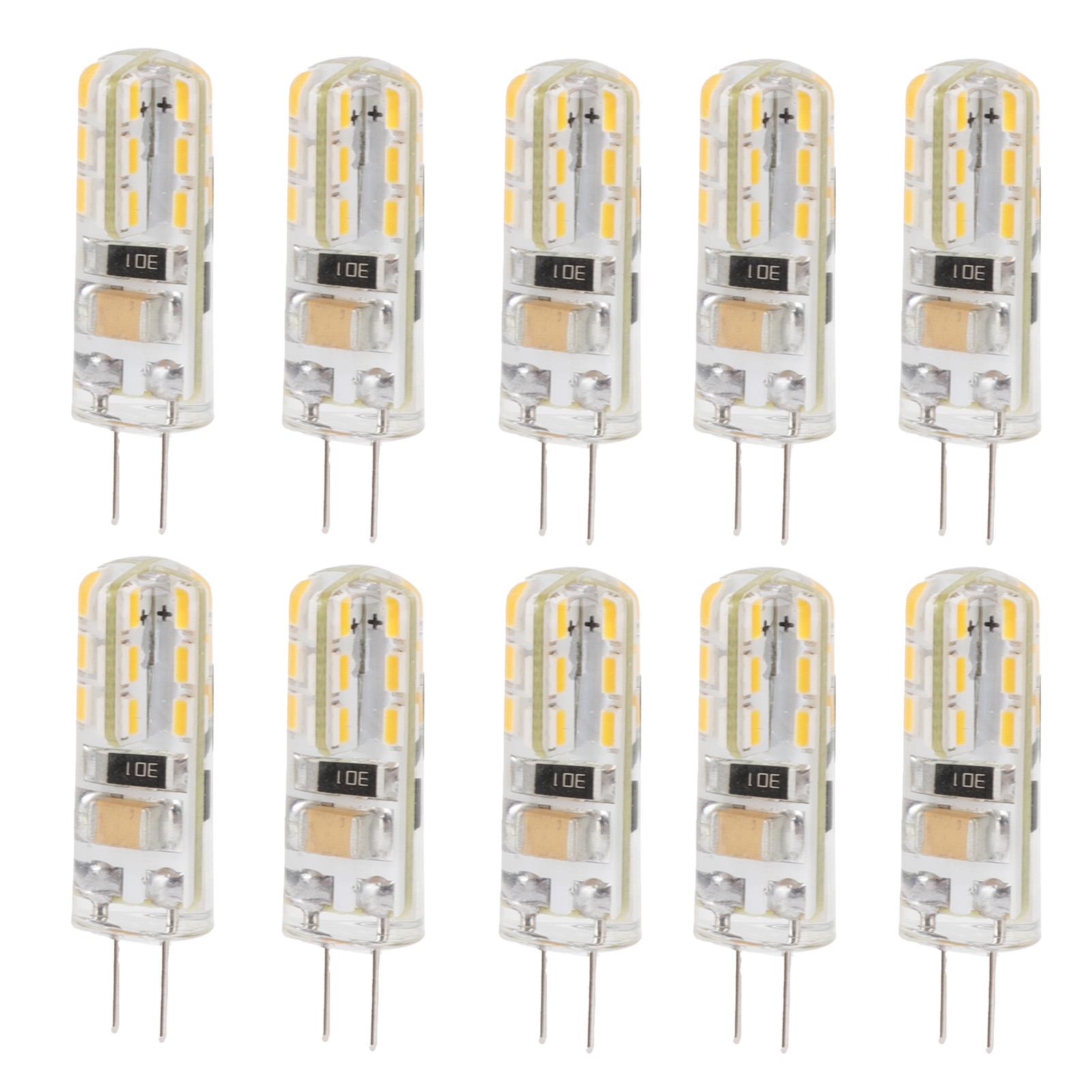 10pcs G4 LED Bulb Double Feet Base 1.5W AC110V 110LM Silicone Light Bulb for Landscape Lighting White Light 6000K
10pcs G4 LED Bulb Double Feet Base 1.5W AC110V 110LM Silicone Light Bulb for Landscape Lighting White Light 6000K