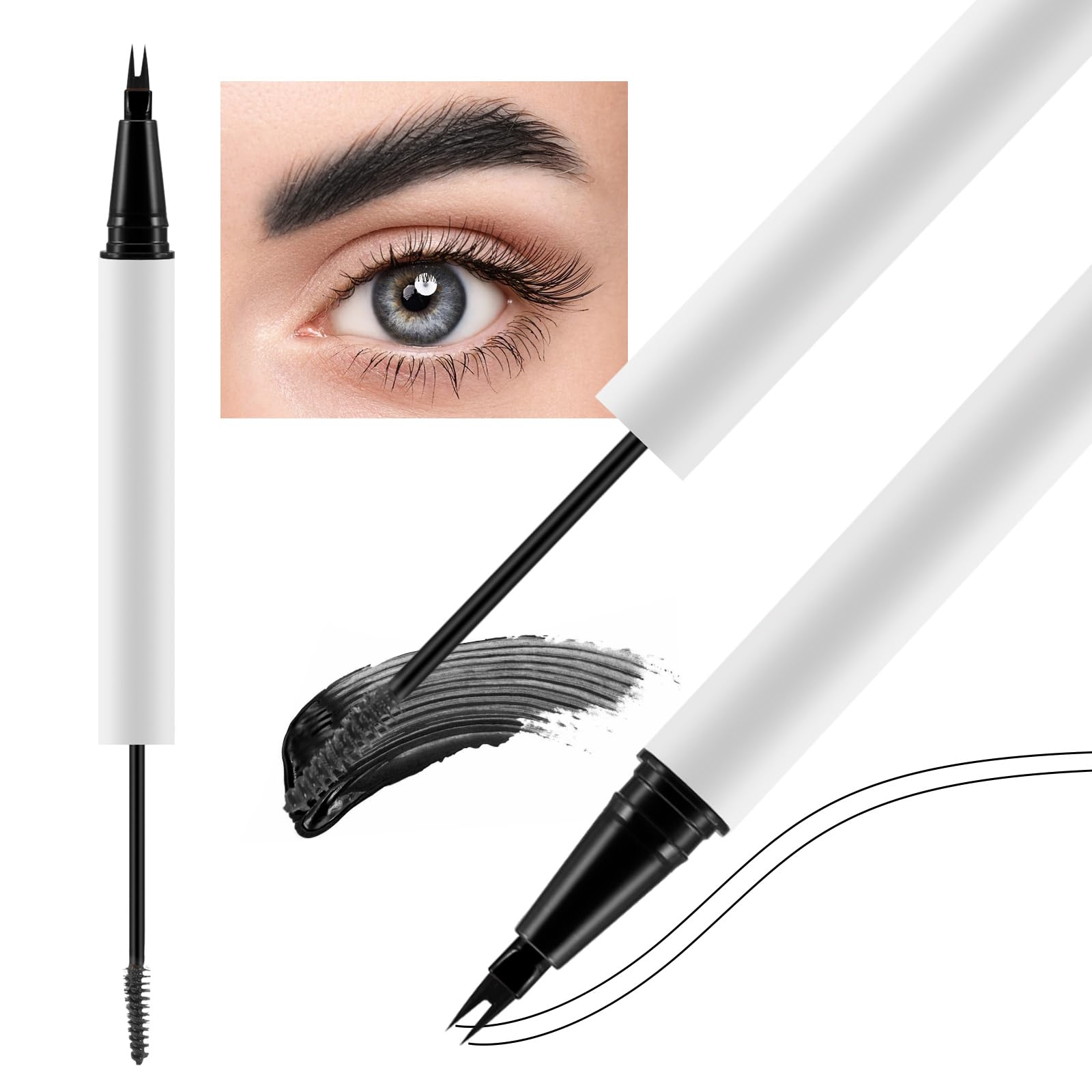 Boobeen Dual-Ended Eyebrow Pen with Colored Eyebrow Gel, Waterproof Eyebrow Pencil and Eyebrow Mascara Kit, Full Volume Eyebrow Makeup
Boobeen Dual-Ended Eyebrow Pen with Colored Eyebrow Gel, Waterproof Eyebrow Pencil and Eyebrow Mascara Kit, Full Volume Eyebrow Makeup