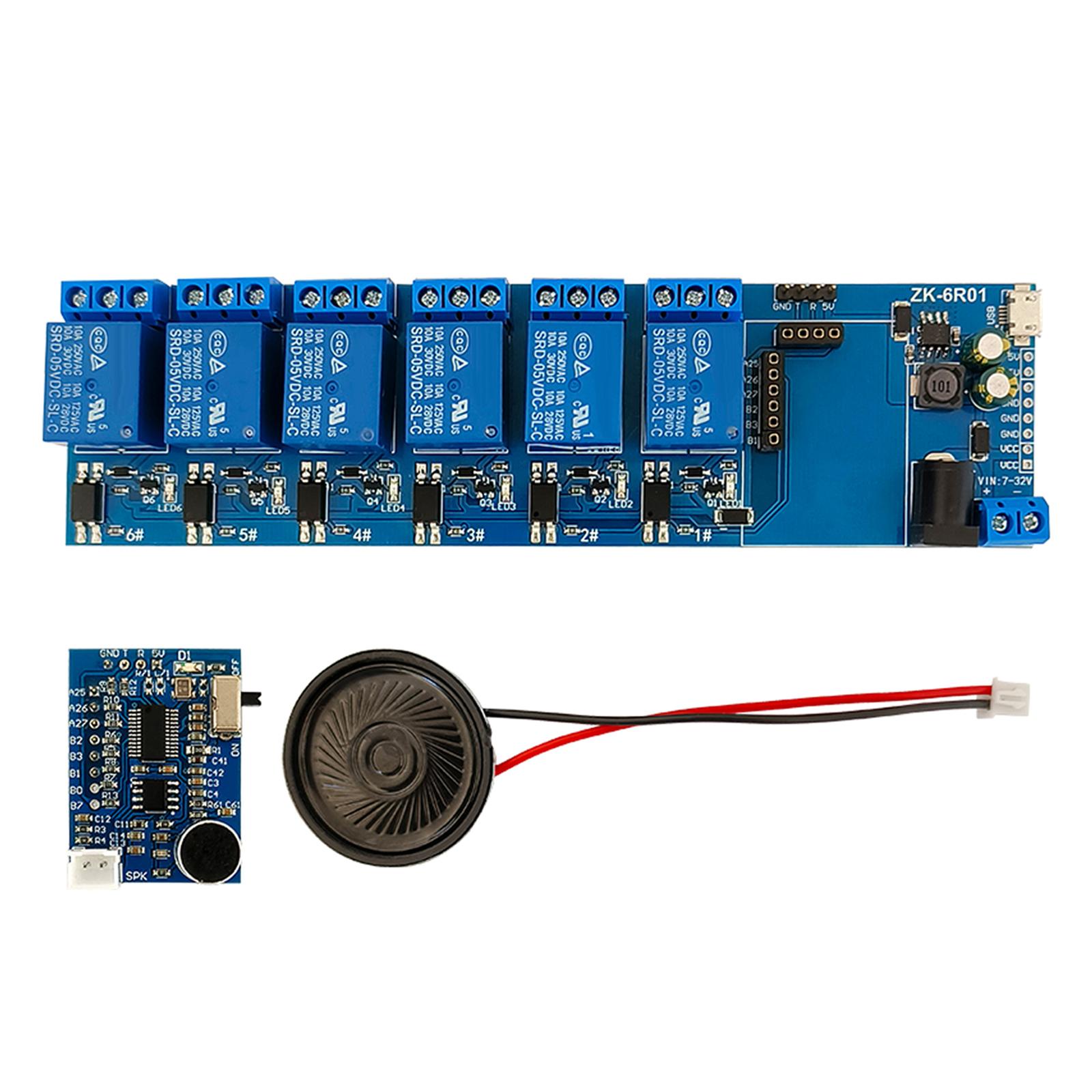 High Accuracy Voice Speech Recognition Module 6 Channel Relay- Module Voice Control Board Lightweight for Household DIY
High Accuracy Voice Speech Recognition Module 6 Channel Relay- Module Voice Control Board Lightweight for Household DIY