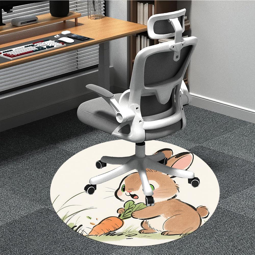 1pc Bunny Carrot Office Round Area Rug, Indoor Mat Suitable ForOffice, Under Office Chairs Bedroom Living Room Home Decor, Room Deco T107 80cm by 80cm
1pc Bunny Carrot Office Round Area Rug, Indoor Mat Suitable ForOffice, Under Office Chairs Bedroom Living Room Home Decor, Room Deco T107 80cm by 80cm