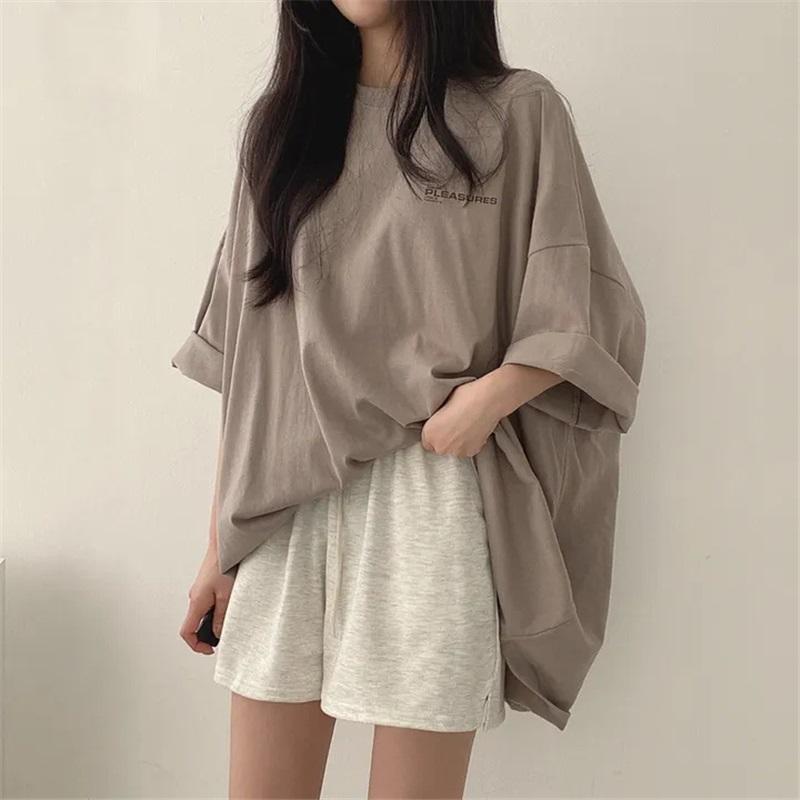Женская летняя футболка из чистого хлопка средней длины с коротким рукавом, корейская версия, свободного большого размера, милый топ для горячей девушки XXL хаки
Женская летняя футболка из чистого хлопка средней длины с коротким рукавом, корейская версия, свободного большого размера, милый топ для горячей девушки XXL хаки