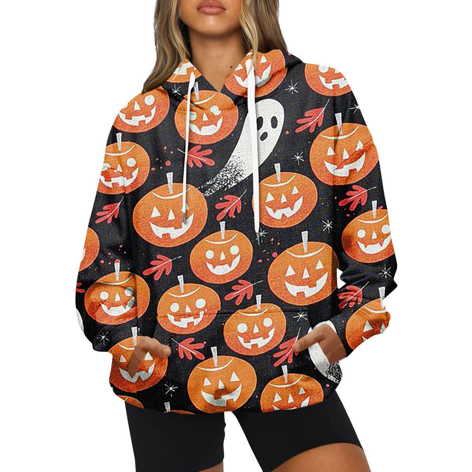 Женская модная повседневная толстовка с капюшоном и принтом на Хэллоуин с длинными рукавами XXXL имбирный
Женская модная повседневная толстовка с капюшоном и принтом на Хэллоуин с длинными рукавами XXXL имбирный