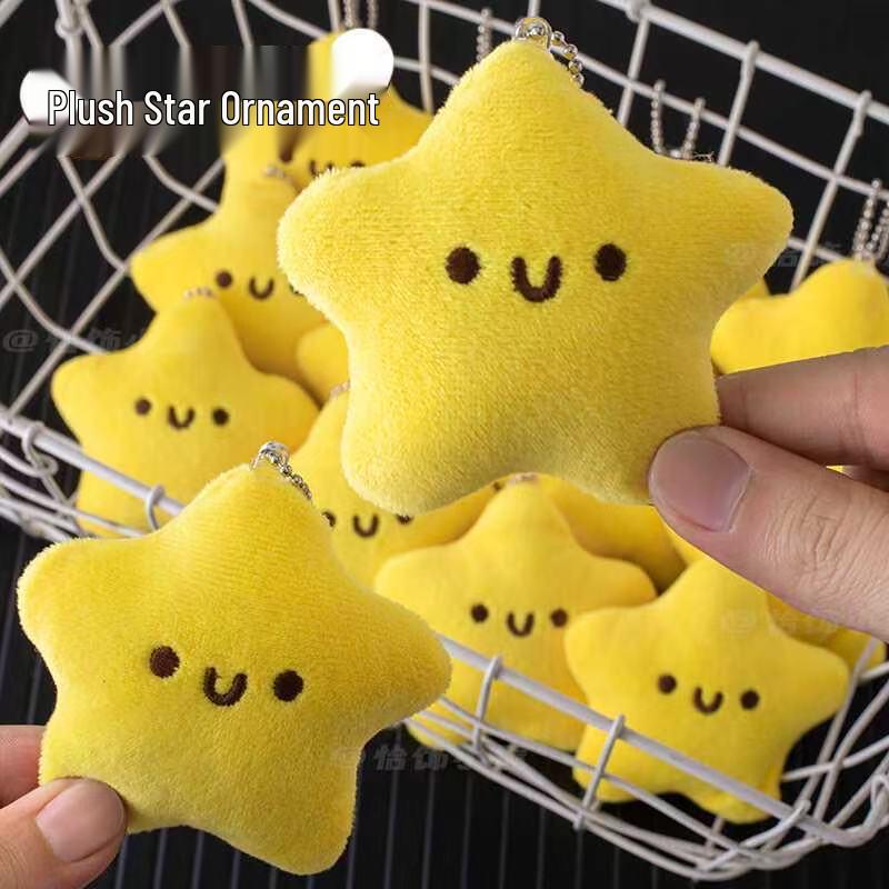 Star Pendant Plush Keychain - Healing Gift for Girls No Bead Chain
Star Pendant Plush Keychain - Healing Gift for Girls No Bead Chain