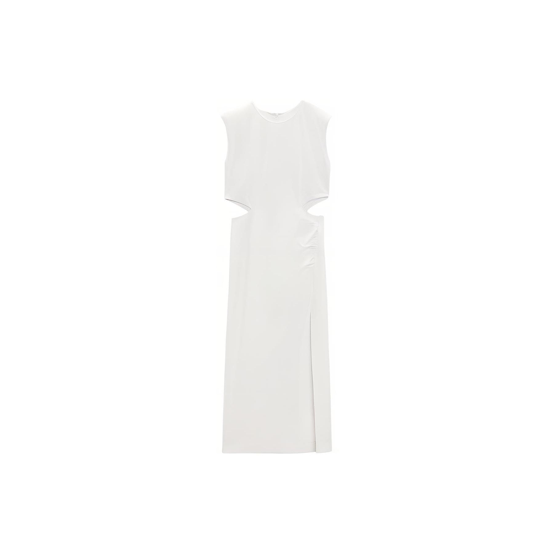 Zara Hollow Decoration Solid Color Round Neck Sleeveless Dress Women dresses White 7814688-712 L
Zara Hollow Decoration Solid Color Round Neck Sleeveless Dress Women dresses White 7814688-712 L