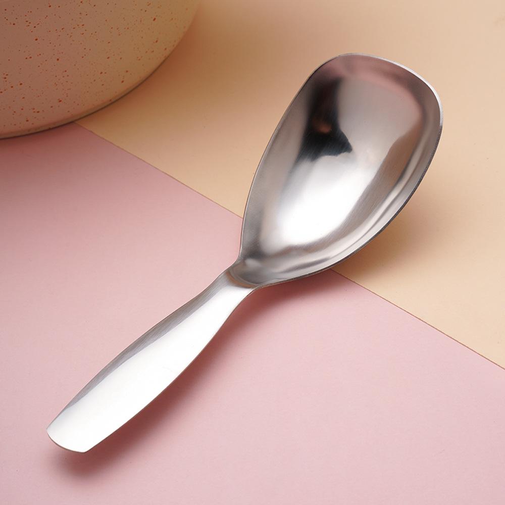 2025 Креативная утолщенная нержавеющая сталь углубленная ложка для супа с квадратной головкой и короткой ручкой