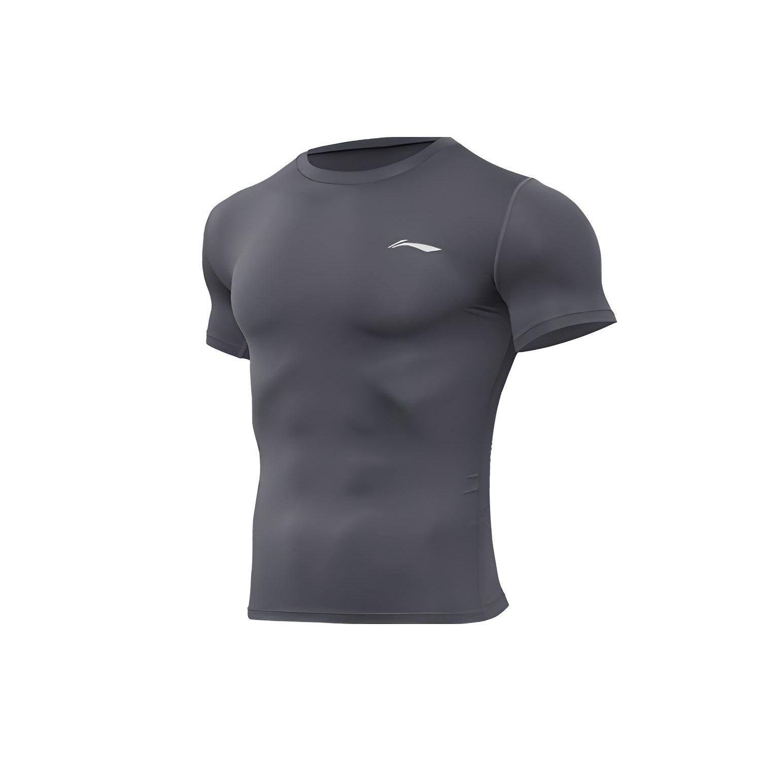 Li Ning Comprehensive Training Quick-Dry Fitted Running Short Sleeve Fitness Shirt Men tops Dark-Gray AUDR083-3 S
Li Ning Comprehensive Training Quick-Dry Fitted Running Short Sleeve Fitness Shirt Men tops Dark-Gray AUDR083-3 S