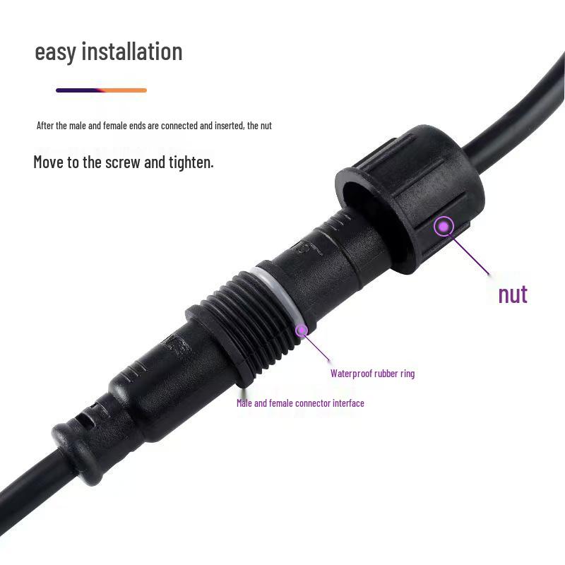 Waterproof LED Outdoor Power Cord: 3-5 Core Male-Female Terminal Line for Car Plug and New Energy Wiring Harness 3*0.75 sq mm*0.45M
Waterproof LED Outdoor Power Cord: 3-5 Core Male-Female Terminal Line for Car Plug and New Energy Wiring Harness 3*0.75 sq mm*0.45M
