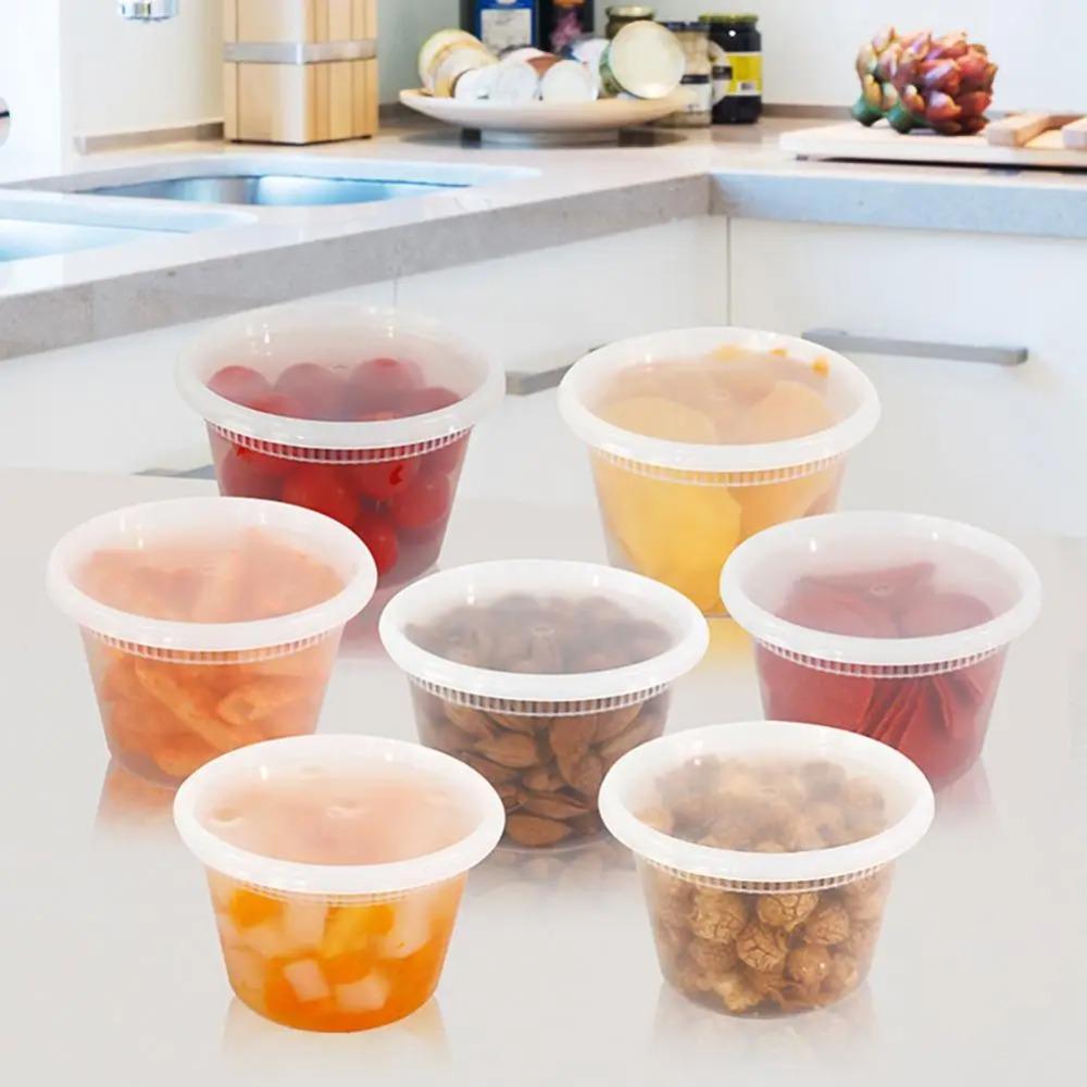 10pcs Plastic Deli Containers Round Food Packing Container Food Storage Box Fridge Storage 280ml
10pcs Plastic Deli Containers Round Food Packing Container Food Storage Box Fridge Storage 280ml