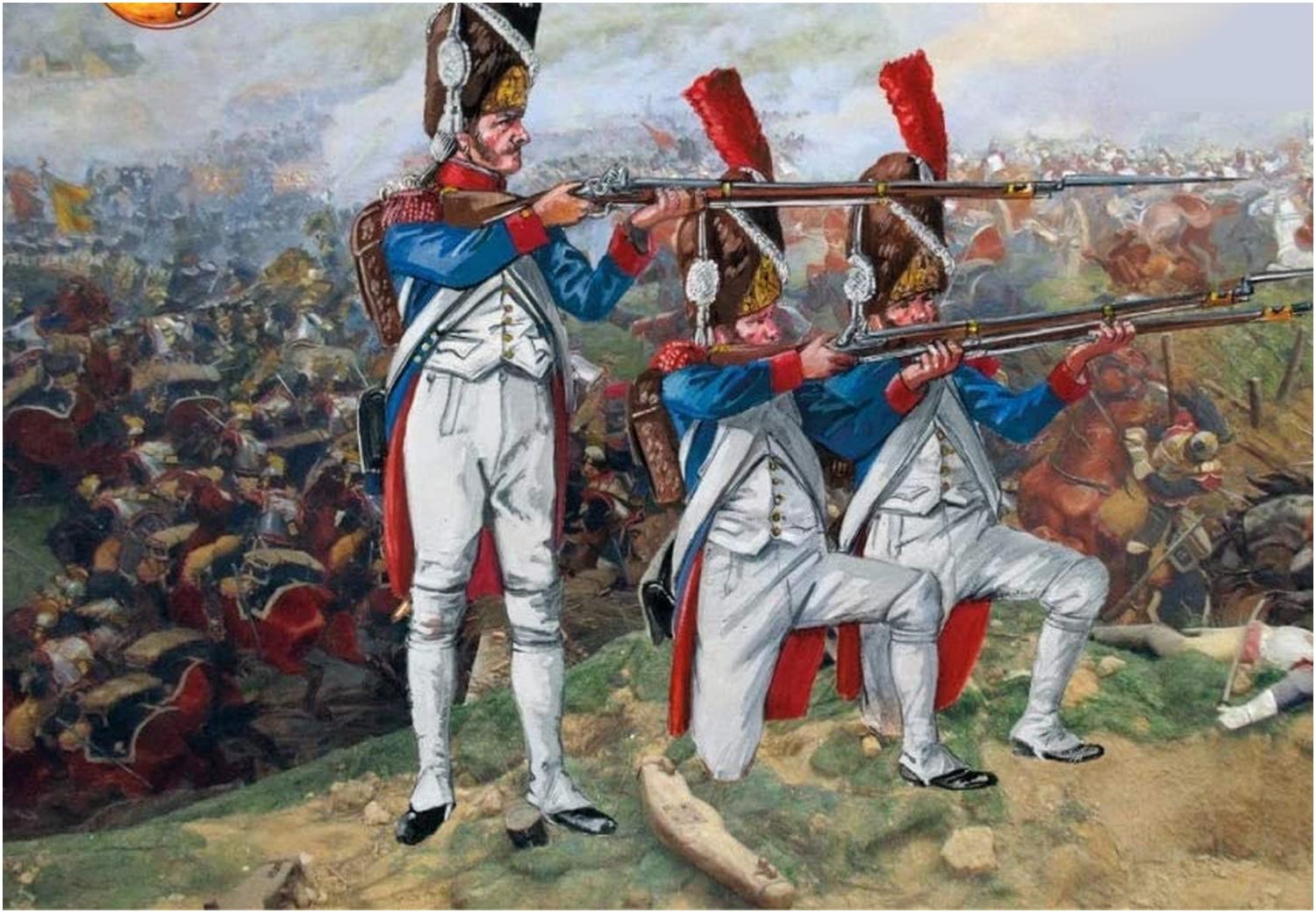 Mars Figures 1/32 Scale French Veteran Guards, 1805-1815, 8 Poses, 15 Figures, Plastic Model Kit, ORM32022
Mars Figures 1/32 Scale French Veteran Guards, 1805-1815, 8 Poses, 15 Figures, Plastic Model Kit, ORM32022