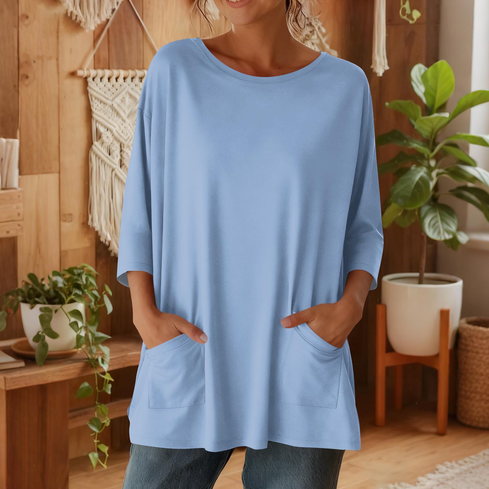 Women s 3/4 Sleeve Shirts Graphic Tees Shirts Casual Basic Tops Pullovers S
Women s 3/4 Sleeve Shirts Graphic Tees Shirts Casual Basic Tops Pullovers S