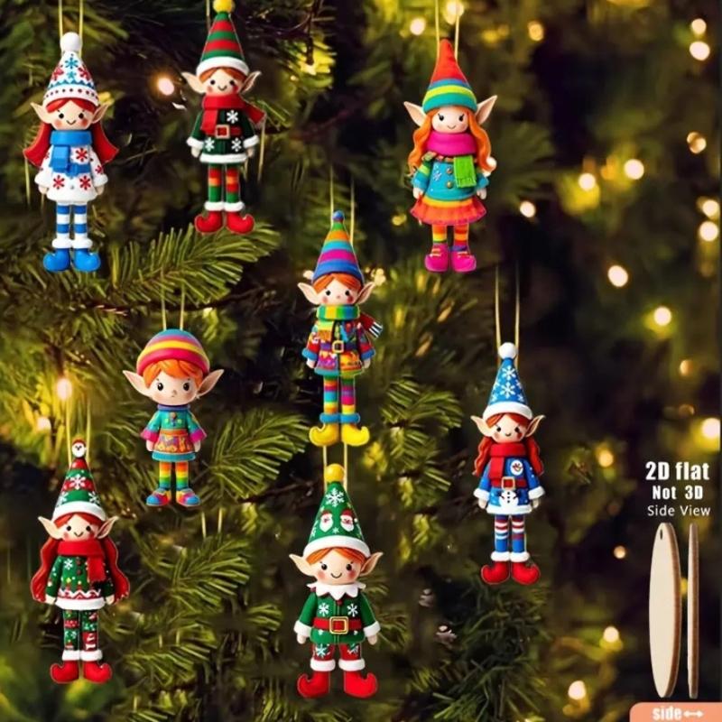 8pcs/set Christmas Wooden Pendants Girl Elf Xmas Tree Hanging Oranment 2026 Noel Navidad Decorations For Home New Year Gifts.
8pcs/set Christmas Wooden Pendants Girl Elf Xmas Tree Hanging Oranment 2026 Noel Navidad Decorations For Home New Year Gifts.