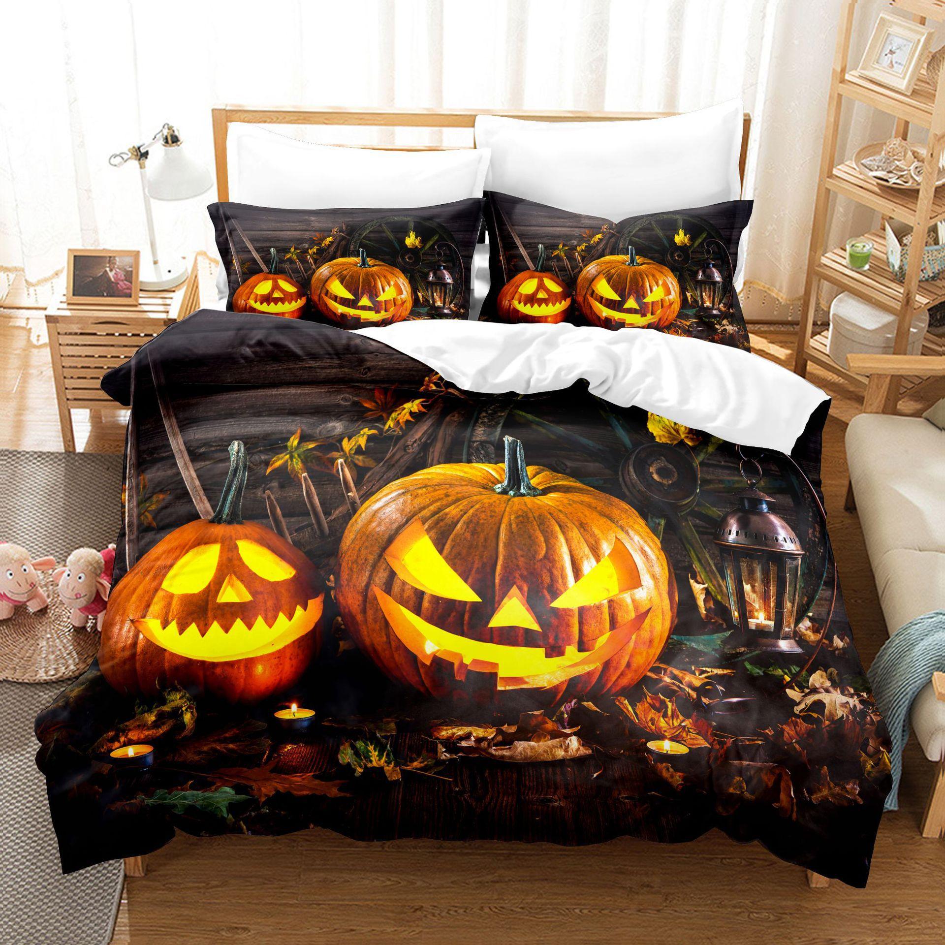 Halloween Pumpkin Series Home Textile Three-piece Set - Digital Print Flannel Duvet Cover and Pillowcase Set 70*133cm
Halloween Pumpkin Series Home Textile Three-piece Set - Digital Print Flannel Duvet Cover and Pillowcase Set 70*133cm