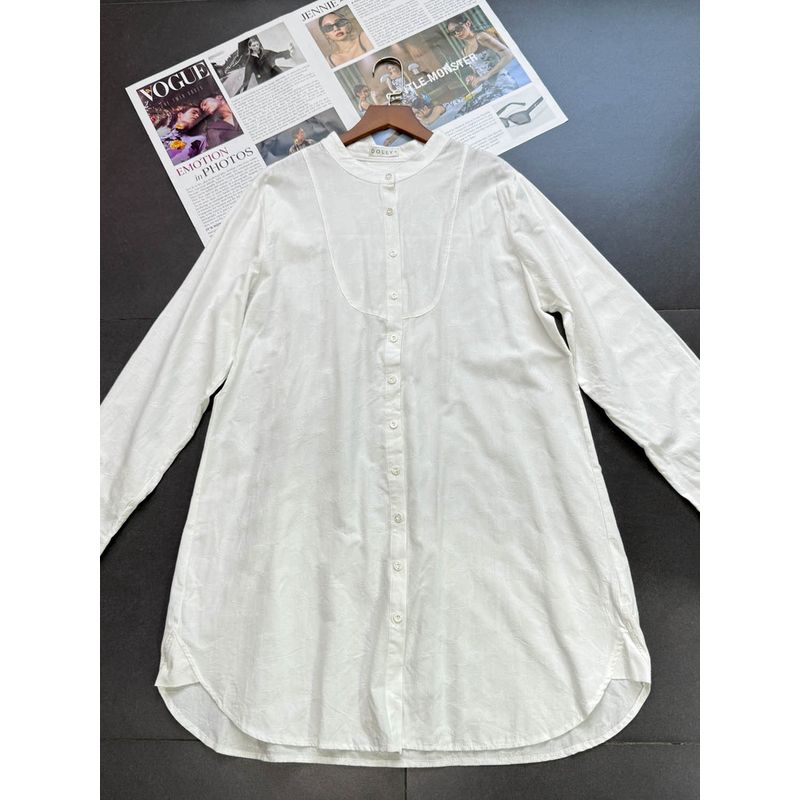 Export Single Loose round Neck Loose Cotton Dark Jacquard Long Sleeves Shirt Full Printed Minimalist Fashion Long Shirt White XXL
Export Single Loose round Neck Loose Cotton Dark Jacquard Long Sleeves Shirt Full Printed Minimalist Fashion Long Shirt White XXL