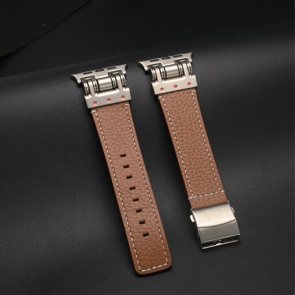 Leather Strap for Apple Watch Ultra 3 2 1 49mm Luxury Men Bracelet For iWatch Series 11 10 9 8 7 6 5 SE 46mm 45mm 44mm Soft Band 49mm(Ultra 3 2 1) коричневий
Leather Strap for Apple Watch Ultra 3 2 1 49mm Luxury Men Bracelet For iWatch Series 11 10 9 8 7 6 5 SE 46mm 45mm 44mm Soft Band 49mm(Ultra 3 2 1) коричневий