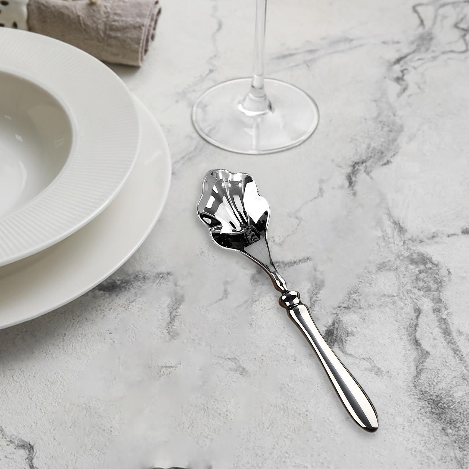 Обідна ложка Багатофункціональна Форма раковини Компактна чайна ложка Поливання для Готелю Святкування Дому silver small
Обідна ложка Багатофункціональна Форма раковини Компактна чайна ложка Поливання для Готелю Святкування Дому silver small