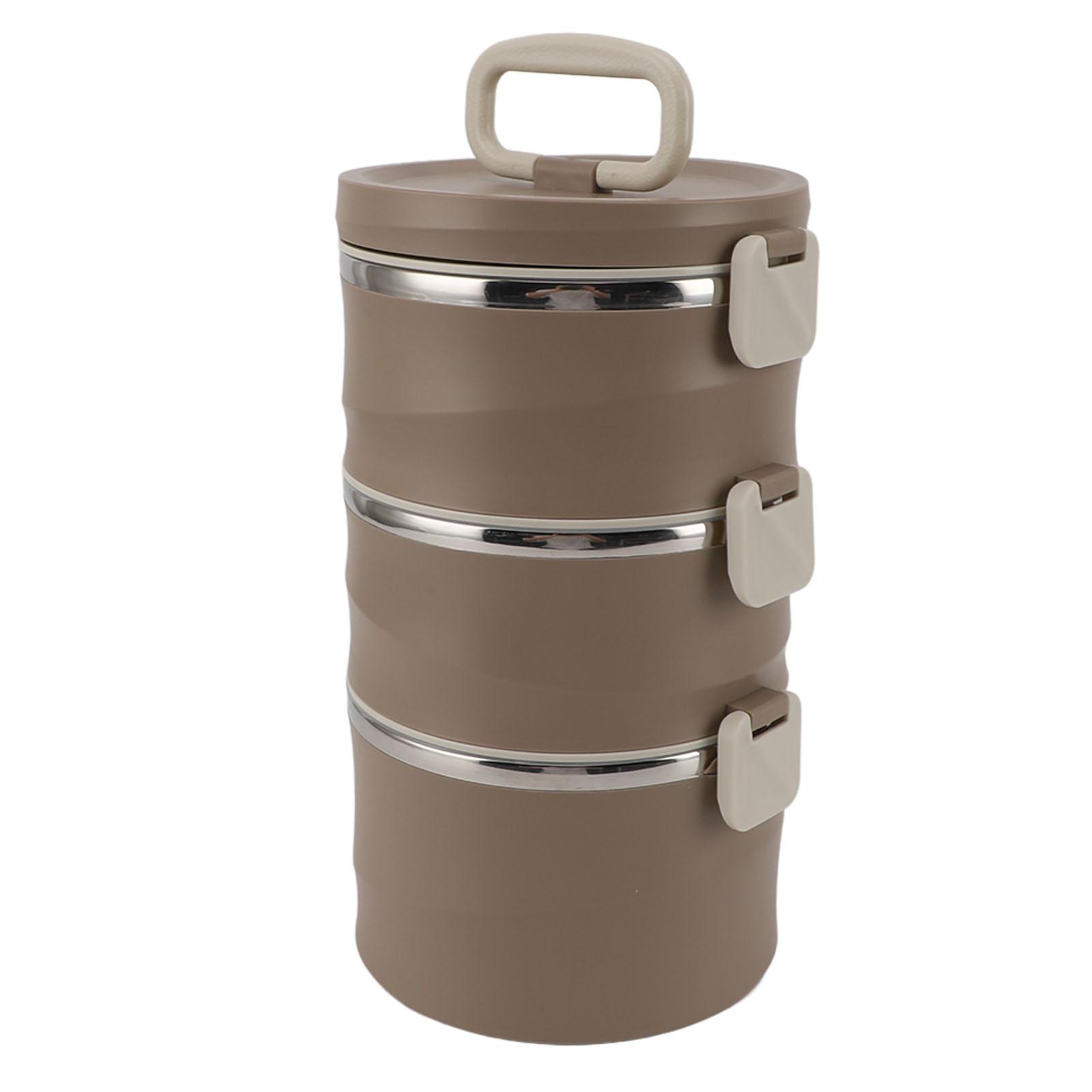 Stackable Lunch Box 304 Stainless Steel 3 Layers Leakage Proof Round Insulated Food Container for Work School Travel 2.6L
Stackable Lunch Box 304 Stainless Steel 3 Layers Leakage Proof Round Insulated Food Container for Work School Travel 2.6L