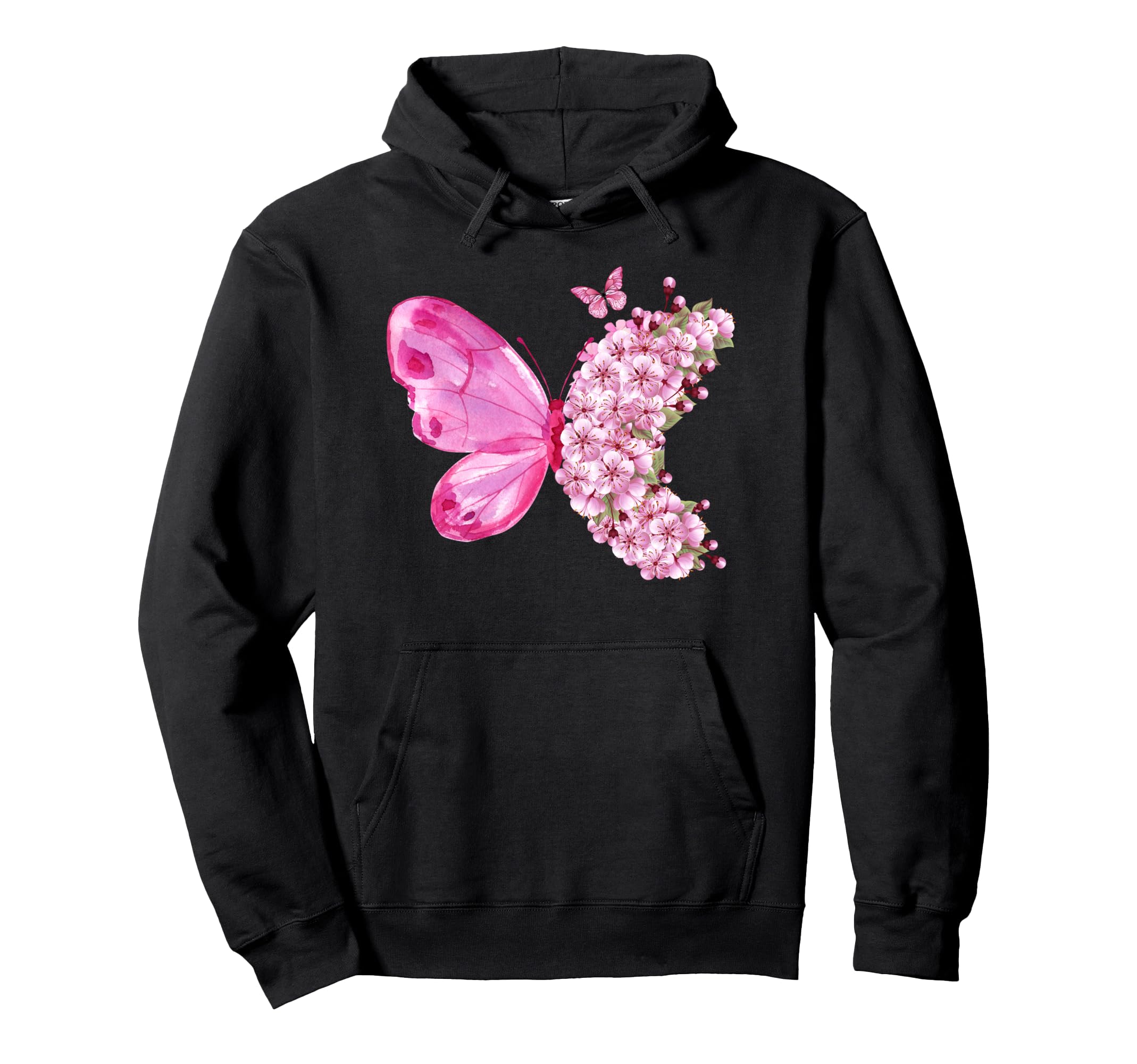 Pink Hydrangea Butterfly Hoodie чёрный
Pink Hydrangea Butterfly Hoodie чёрный
