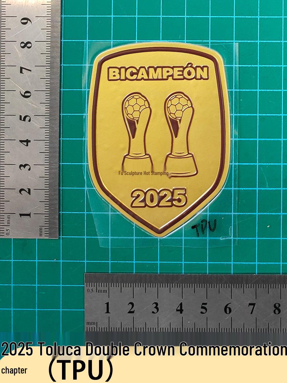 2025 Toluca Double Champions Commemorative TPU Armband Heat Transfer Sticker for Football Jersey
2025 Toluca Double Champions Commemorative TPU Armband Heat Transfer Sticker for Football Jersey