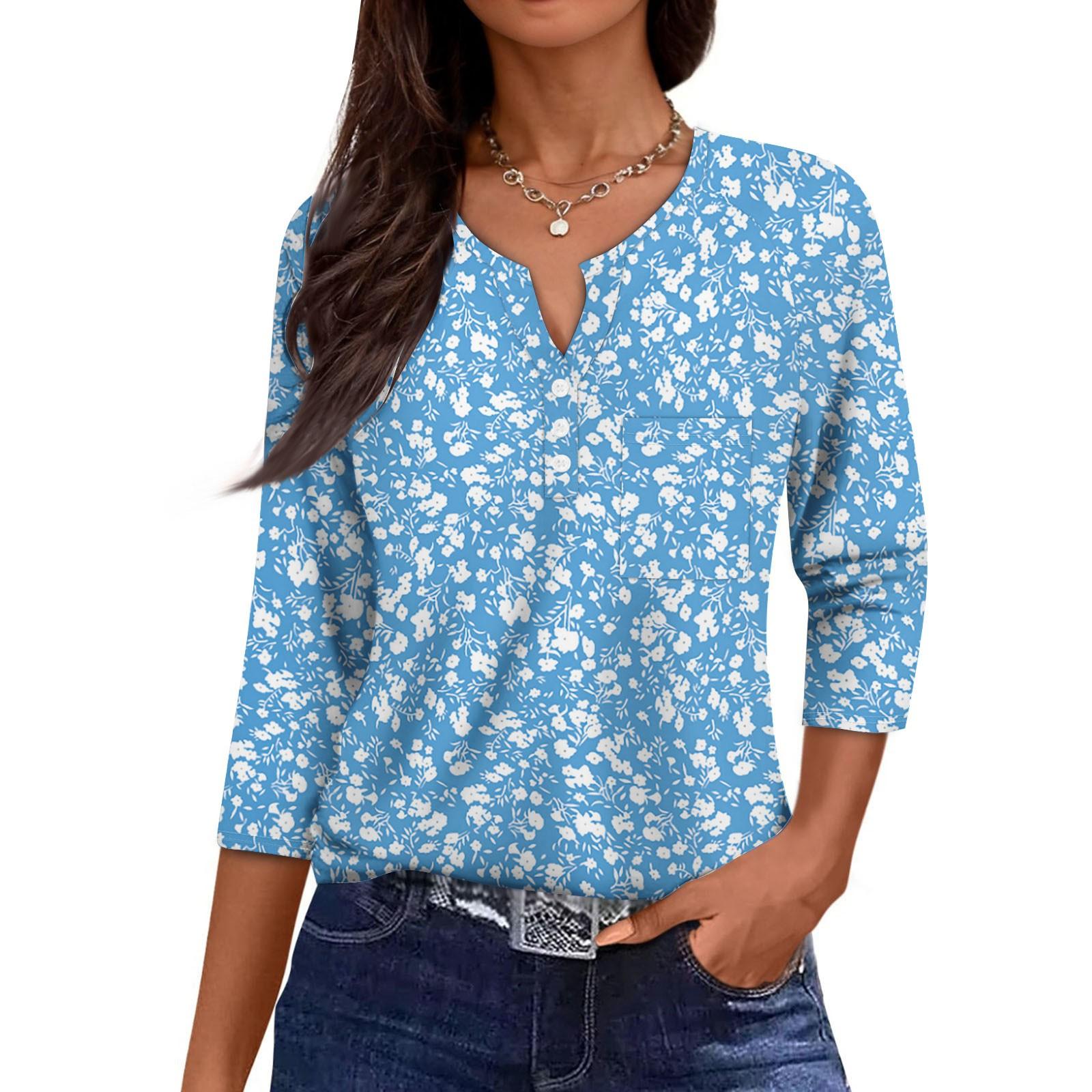 Женская повседневная мода V-образный вырез свободный универсальный цветочный принт рукава три четверти XXL
Женская повседневная мода V-образный вырез свободный универсальный цветочный принт рукава три четверти XXL