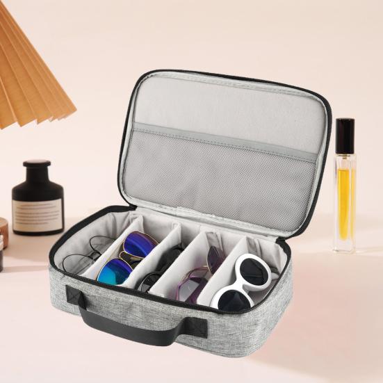 Yousheng Travel Sunglasses Organizer Case Zipper Closure Large Capacity Multiple Compartments Soft Lining Eyeglasses Storage Organizer серый
Yousheng Travel Sunglasses Organizer Case Zipper Closure Large Capacity Multiple Compartments Soft Lining Eyeglasses Storage Organizer серый