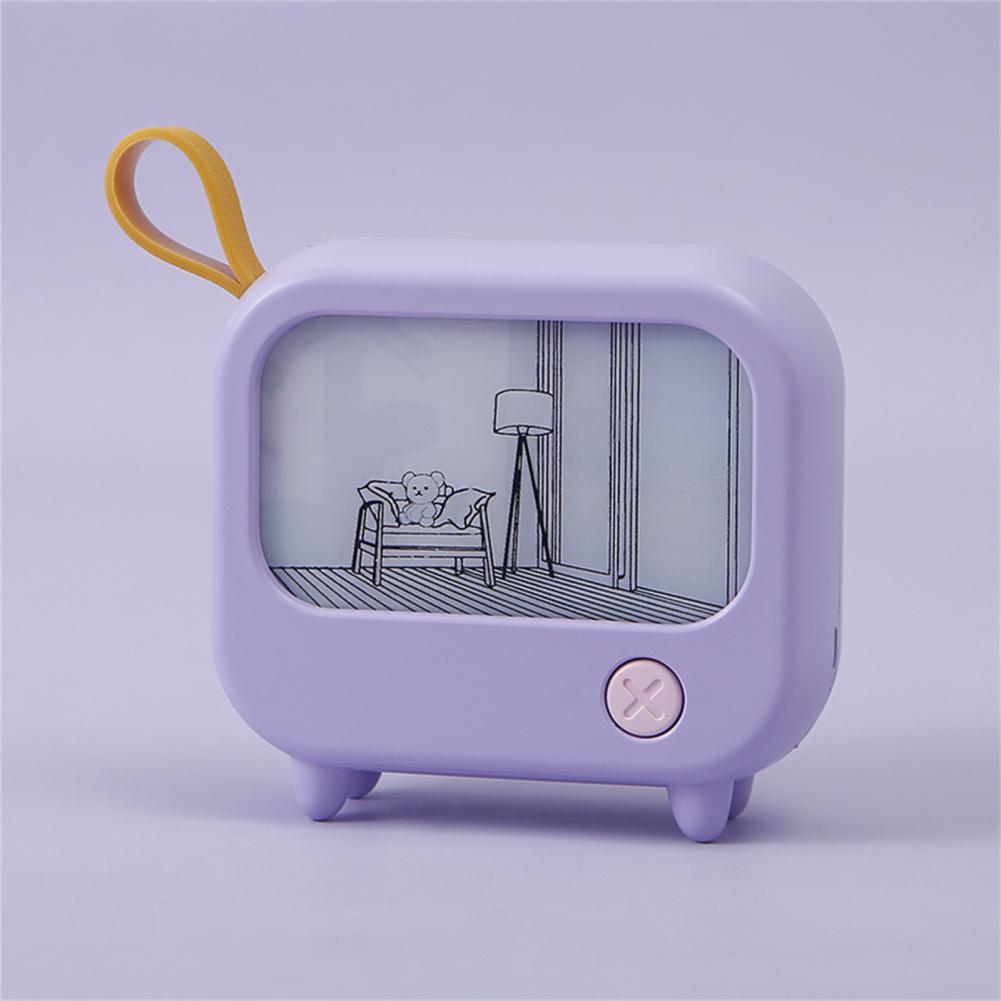 LED TV Painting Night Light Cute Child Learning Table Lamp Room Home Decoration Atmosphere Lighting Mini Desktop Birthday Gift фіолетовий
LED TV Painting Night Light Cute Child Learning Table Lamp Room Home Decoration Atmosphere Lighting Mini Desktop Birthday Gift фіолетовий