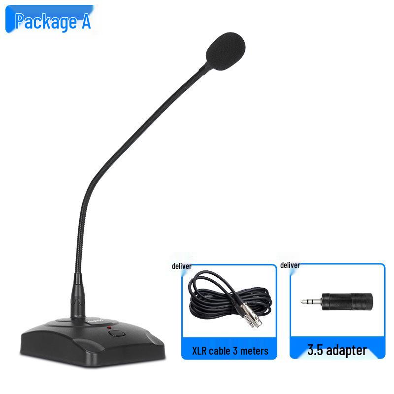 QIASHENG Gooseneck Desktop Conference Microphone with Prompt Tone, Wired and Wireless Options
QIASHENG Gooseneck Desktop Conference Microphone with Prompt Tone, Wired and Wireless Options