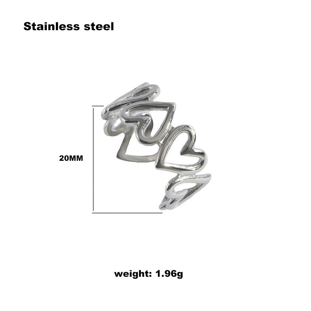 INS Style Titanium Steel Heart Ring, 18K Gold-Plated French Elegance for Versatile Wear - Index Finger Temperament Spliced Design. срібний
INS Style Titanium Steel Heart Ring, 18K Gold-Plated French Elegance for Versatile Wear - Index Finger Temperament Spliced Design. срібний