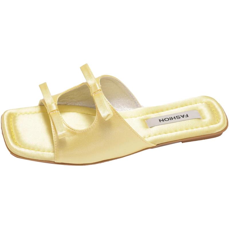 Fashion Summer Flats Beach Women Slippers Fashion Butterfly-knot Open Toe Slide Ladies Casual Dress Sandalias 35 жёлтый
Fashion Summer Flats Beach Women Slippers Fashion Butterfly-knot Open Toe Slide Ladies Casual Dress Sandalias 35 жёлтый