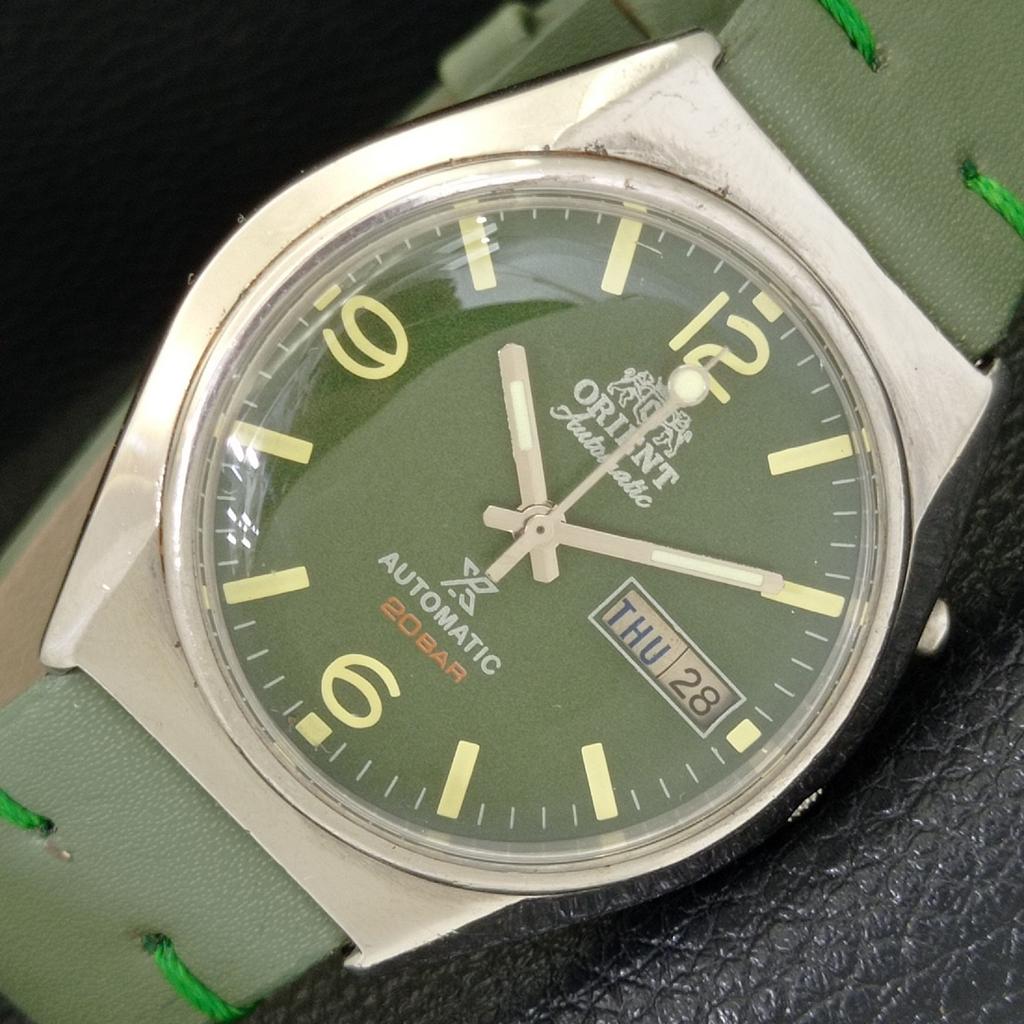 АВТОМАТИЧЕСКИЕ ВИНТАЖНЫЕ ЧАСЫ ORIENT 46943 ЯПОНИЯ МУЖСКИЕ С ЗЕЛЕНЫМ ЦИФЕРБЛАТОМ a500708-5 R154-a500708
АВТОМАТИЧЕСКИЕ ВИНТАЖНЫЕ ЧАСЫ ORIENT 46943 ЯПОНИЯ МУЖСКИЕ С ЗЕЛЕНЫМ ЦИФЕРБЛАТОМ a500708-5 R154-a500708