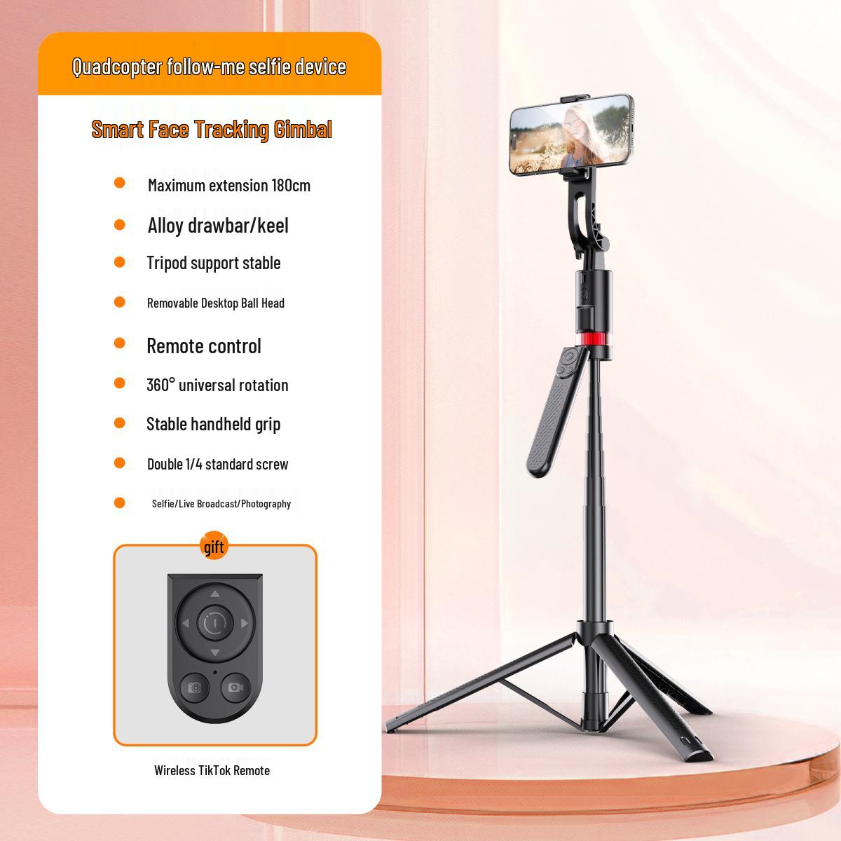 2025 Smart Auto-Follow Gimbal Bluetooth Selfie Stick & Extendable Stand
2025 Smart Auto-Follow Gimbal Bluetooth Selfie Stick & Extendable Stand