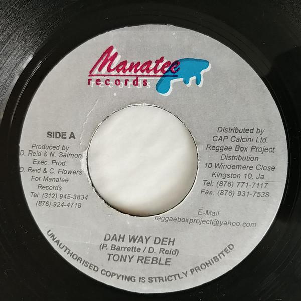 7inch Record TONY REBEL - Dah Wey Deh NONE Manatee Records 2002 Jamaica Reggae, Ska & Dub Used
7inch Record TONY REBEL - Dah Wey Deh NONE Manatee Records 2002 Jamaica Reggae, Ska & Dub Used
